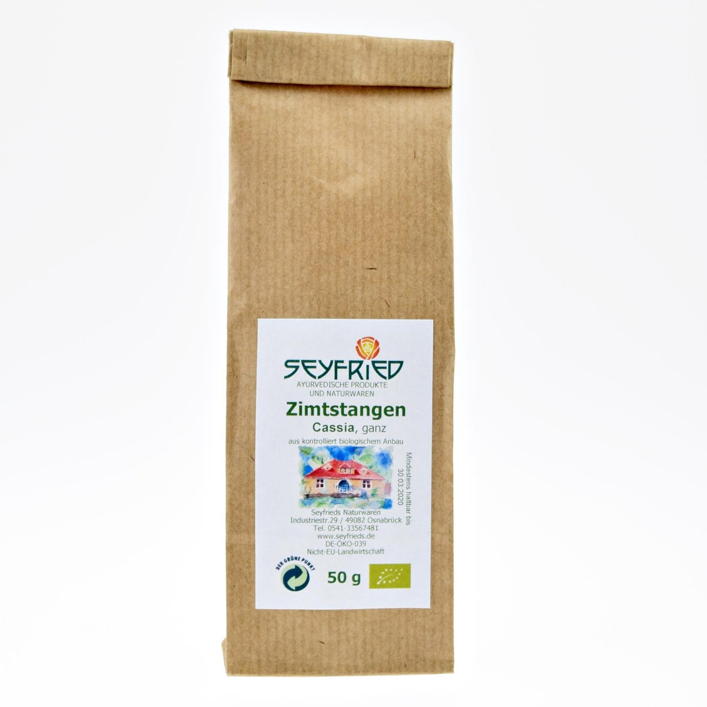 Zimtstangen Cassia ganz bio 50 g Seyfrieds