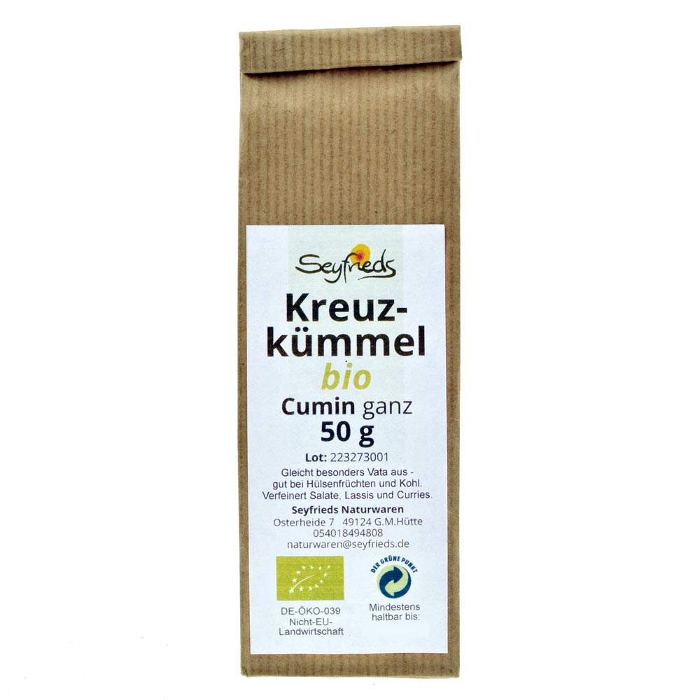Kreuzkümmel ganz bio 50 g Seyfrieds