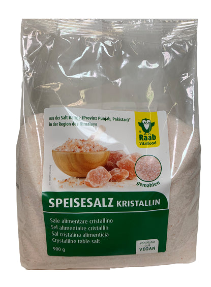 Kristallines Speisesalz 900 g Raab