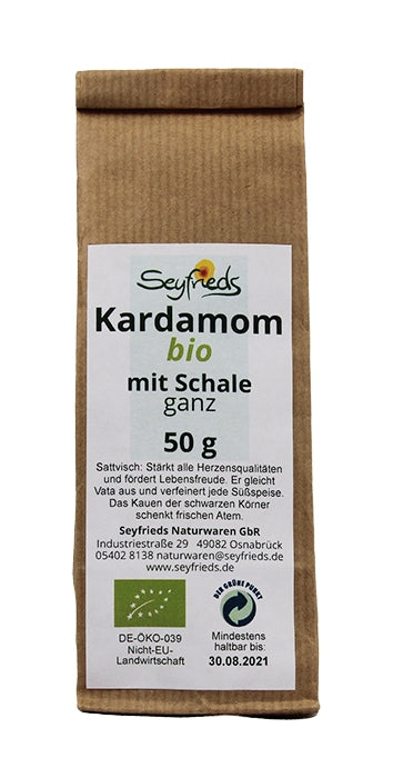 Kardamom ganz bio 50 g Seyfrieds