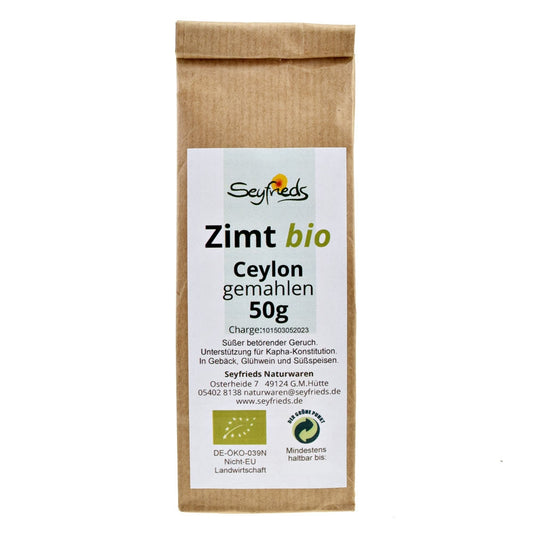 Zimt Ceylon gemahlen bio 50 g Seyfried