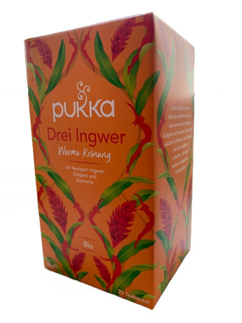 Drei Ingwer bio 20 Teebeutel Pukka