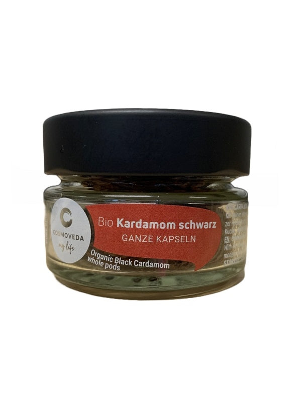 Kardamom schwarz ganz bio 18 g Cosmoveda