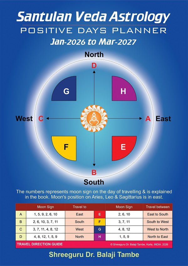 Santulan Veda Astrology - Positive Days Planner 2026