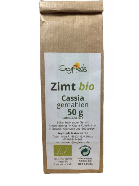 Zimt Cassia gemahlen bio 50 g Seyfried