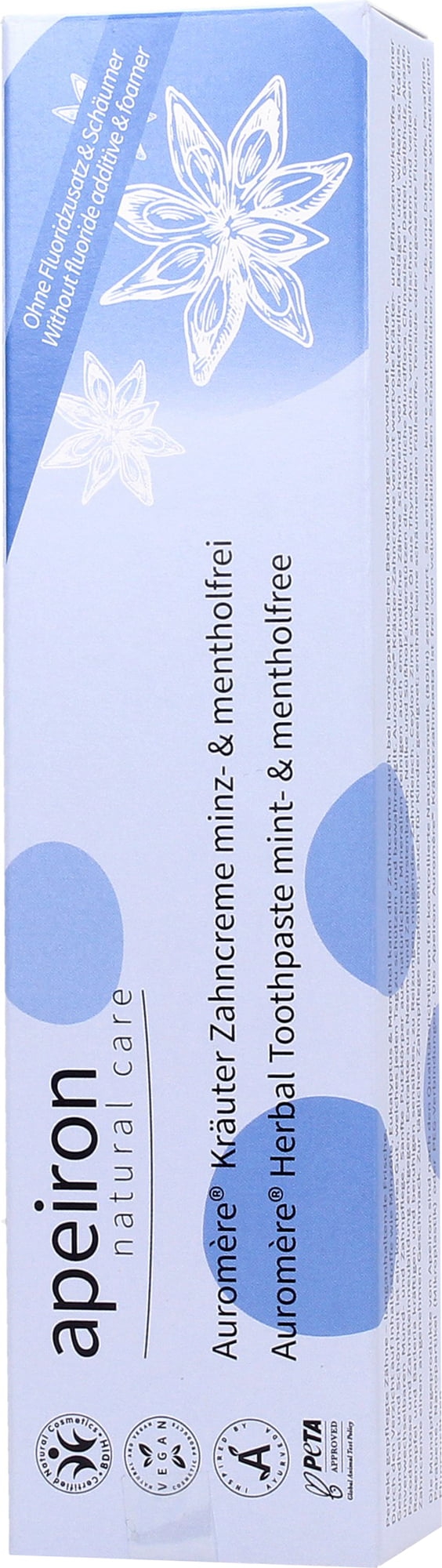 Zahncreme minz/mentholfrei 75 ml Apeiron