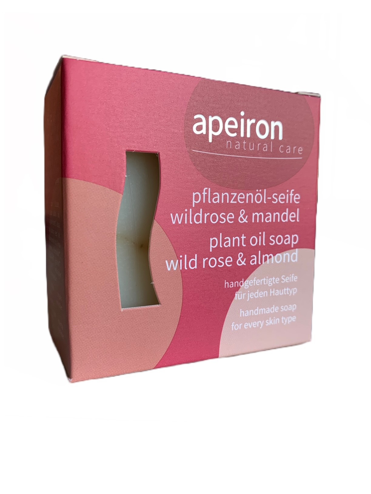 Wildrose & Mandel Pflanzenölseife 100 g Apeiron