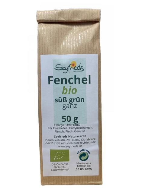 Fenchel ganz bio 50 g Seyfrieds