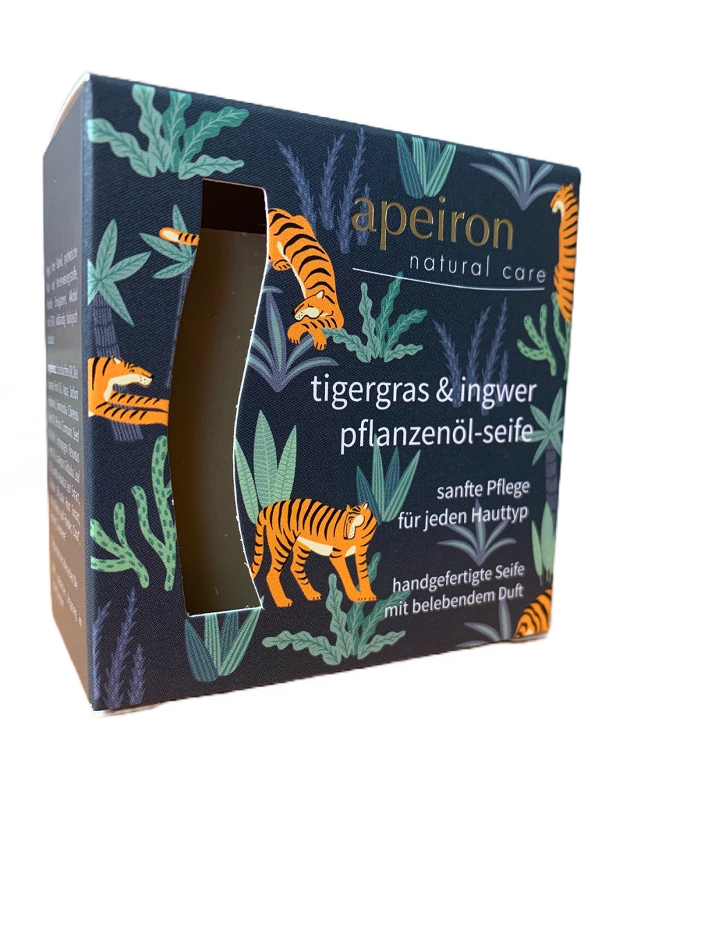 Tigergras & Ingwer Pflanzenölseife 100 g Apeiron